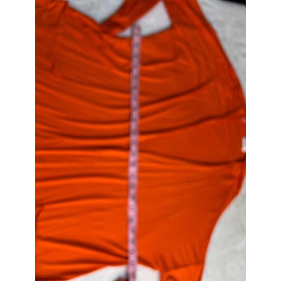 Texas True Threads Gameday Girl Orange Lightweight Open Front Cardigan With Pock - Picture 4 of 5